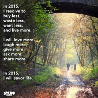 Your Goal for 2015 : Savor Life